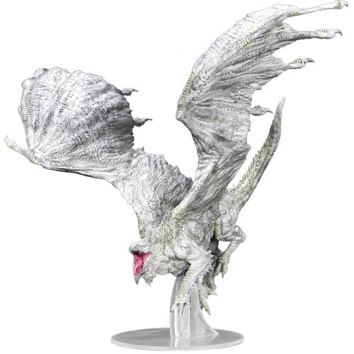 Adult White Dragon - Painted